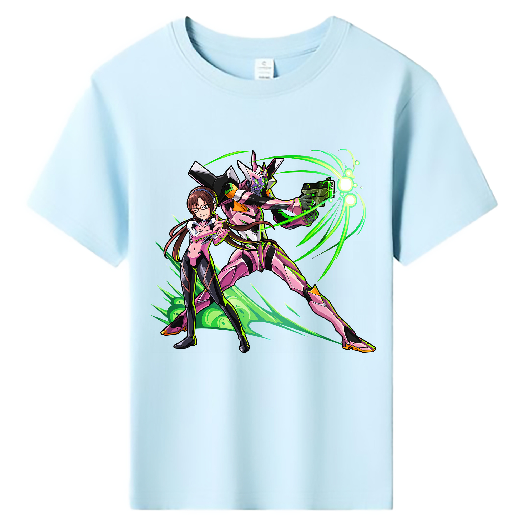 （画像用） EVA 新世紀エヴァンゲリオン 綿100％キッズTシャツ（フロントプリント）